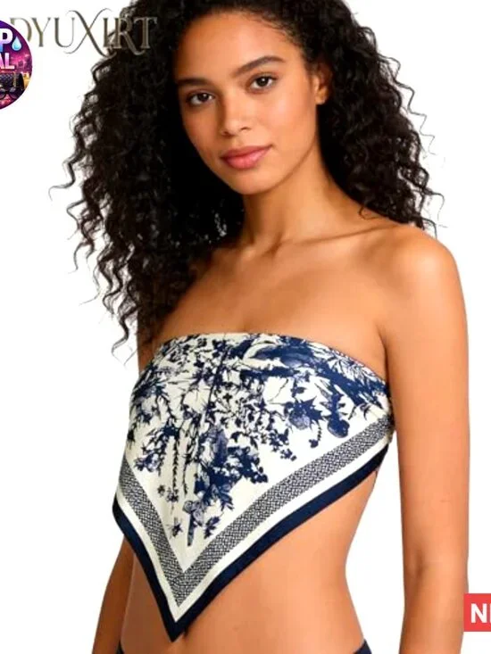 Polyester Satin Triangle Shawl Scarf Belt Lightweight Versatile Accessory - Picture 5 of 7